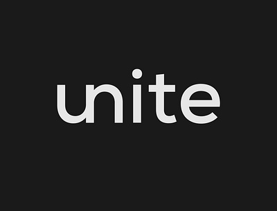 Unite Logo Concept brand designer brand identity branding illustrator logo logo designer logo identity minimalist typography unite vector