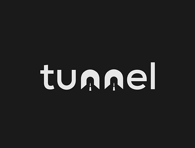 Tunnel Logo Concept brand identity branding design illustrator logo logo designer logo identity minimalist tunnel tunnel logo typography vector