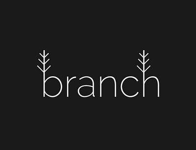 Branch Logo Concept branch branch logo brand designer brand identity branding logo tree wordmark