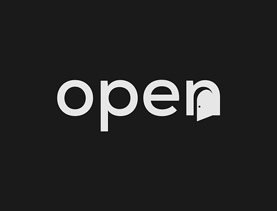 Open Logo Concept brand designer branding design door logo illustrator logo designer logo identity minimalist open logo typography vector wordmark