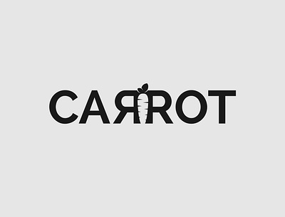 Carrot Logo Concept brand identity branding carrot design illustrator logo logo designer minimalist typography vector wordmark