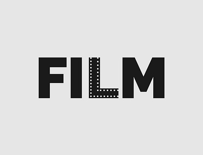Film Logo Concept brand identity branding design film illustrator logo logo designer logo identity minimalist typography vector wordmark