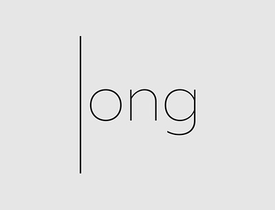 Long Logo Concept branding illustrator logo minimalist typography vector