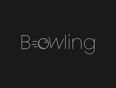 Bowling Logo Concept bowl bowling branding designer graphic design illustrator logo minimalist typography vector