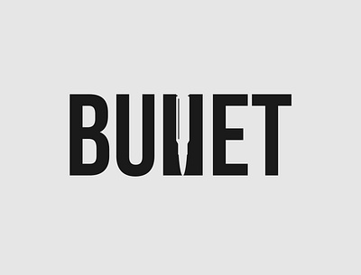 Bullet Logo Concept brand identity branding bullet design illustrator logo minimalist modern typography vector