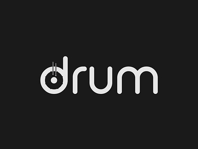 Drum Logo Concept brand designer brand identity branding design drum illustrator logo logo designer minimalist typography vector wordmark
