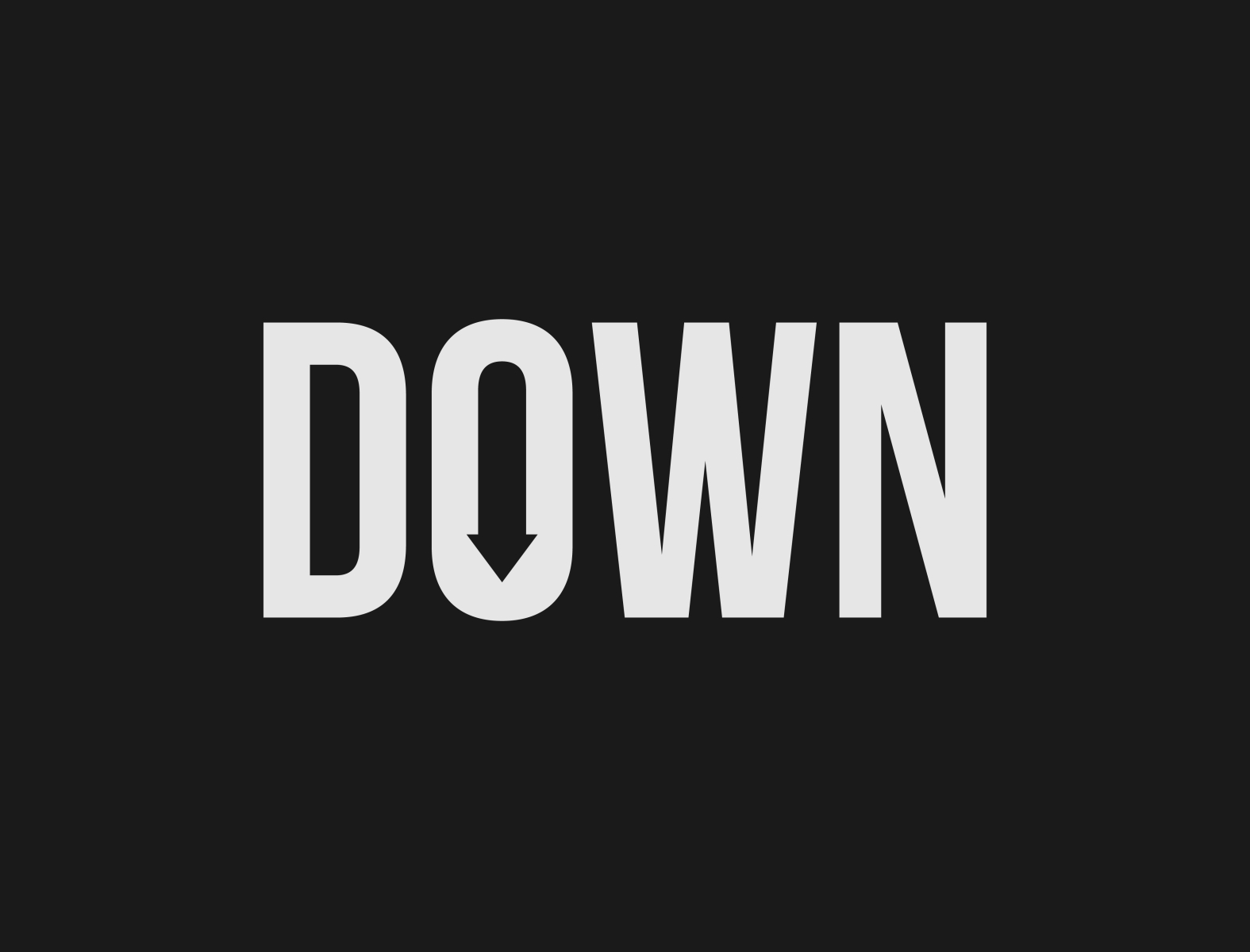 Down Logo Concept by MyGraphicLab on Dribbble