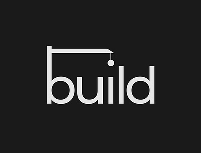 Build Logo Concept brand designer branding build construction illustrator logo minimalist modern typography vector wordmark