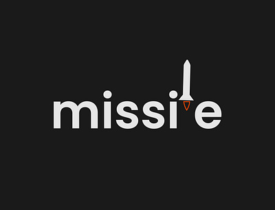 Missile Logo Concept brand designer brand identity branding logo logo designer logo identity minimalist missile rocket wordmark