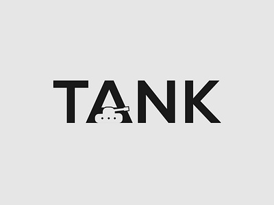 Tank Logo Concept brand designer brand identity branding illustrator logo minimalist tank typography vector wordmark