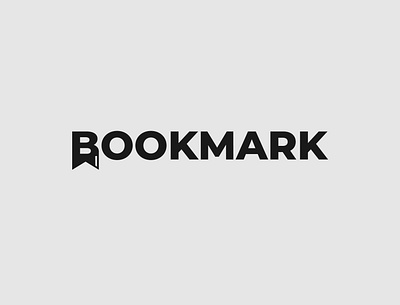 Bookmark Logo Concept book bookmark brand identity branding illustrator logo logo designer minimalist typography vector