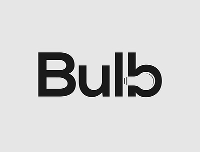 Bulb Logo Concept brand identity branding bulb design illustrator light logo logo identity minimalist typography vector wordmark