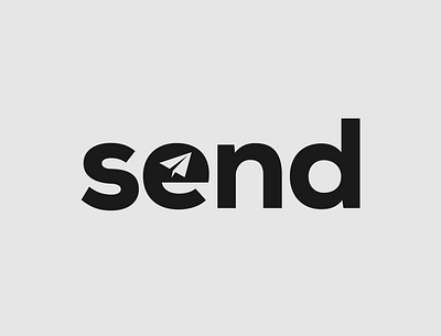 Send Logo Concept brand identity branding illustrator logo logo designer message minimalist send typography vector wordmark