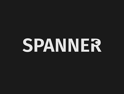 Spanner Logo Concept brand designer brand identity branding design illustrator logo logo designer minimalist spanner tool typography vector