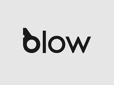 Blow Logo Concept blow brand identity branding design illustrator logo logo designer minimalist typography vector wordmark