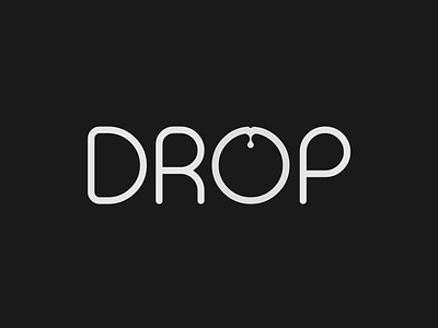 Drop Logo Concept brand identity branding design drop illustrator logo logo designer minimalist typography vector water