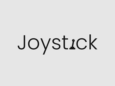 Joystick Logo Concept brand identity branding design game gaming illustrator joystick logo minimalist typography vector