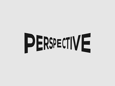 Perspective Logo Concept brand designer branding creative design illustrator logo minimalist modern perspective typography vector wordmark