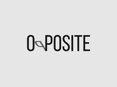 Opposite Logo Concept brand designer branding logo logo design logo designer logo identity minimalist wordmark