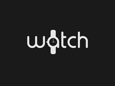 Watch Logo Concept brand identity branding design illustrator logo logo design logo designer minimalist vector watch wordmark