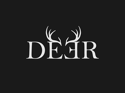 Deer Logo Concept animal brand identity branding deer design illustrator logo logo designer minimalist typography vector wordmark
