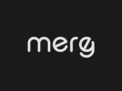 Merge Logo Concept brand designer brand identity branding design illustrator logo logo designer merge minimalist typography vector