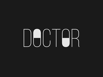 Doctor Logo Concept brand identity branding design doctor illustrator logo logo design logo designer medicine minimalist typography wordmark