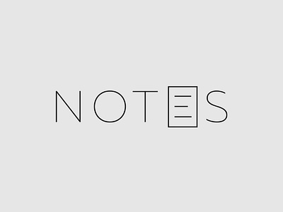Notes Logo Concept