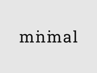 Minimal Logo Concept branding design illustrator logo minimalism minimalist typography vector