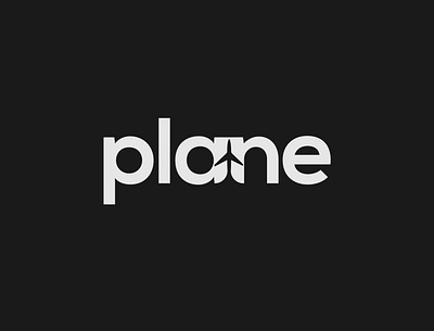 Plane Logo Concept brand designer branding design fly illustrator logo logo design minimalist plane typography vector wordmark