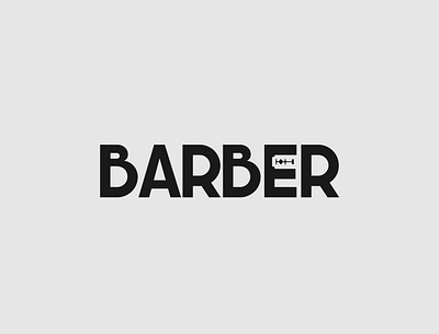 Barber Logo concept barber brand design branding design illustrator logo logo designer minimalist typography vector