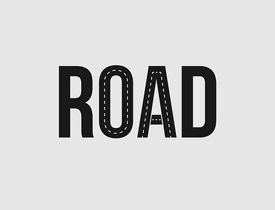 Road Logo Concept branding design illustrator logo logo designer minimalist road travel typography vector