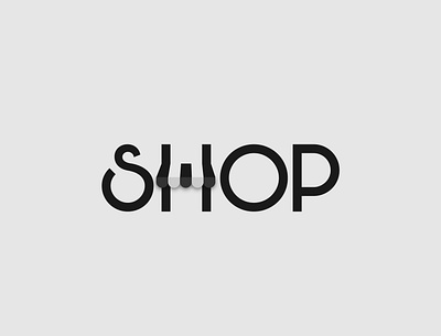 Shop Logo Concept brand design brand identity branding design illustrator logo logo design minimalist shop logo typography vector