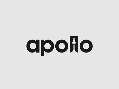 Apollo Logo Concept apollo brand identity branding design illustrator logo logo design minimalist rocket space typography vector