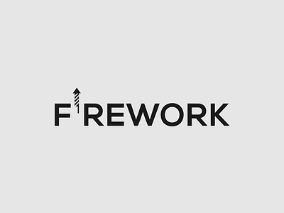 Firework Logo Concept brand identity branding design firework illustrator logo logo design minimalist typography vector