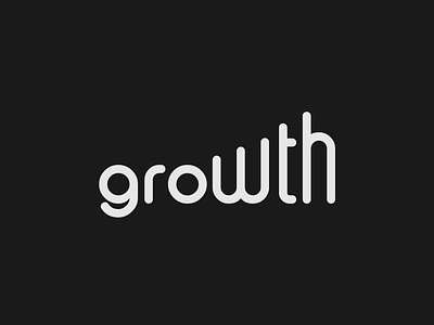 Growth Logo Concept brand identity branding design growth illustrator logo logo design minimalist typography vector