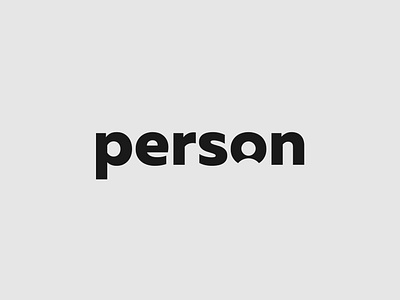 Person Logo Concept brand identity branding design illustrator logo logo design logo designer minimalist person typography vector wordmark