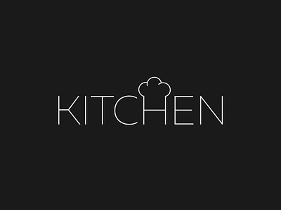 Kitchen Logo Concept brand designer branding design illustrator kitchen logo logo design minimalist typography vector wordmark
