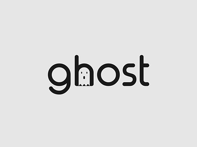 Ghost Logo Concept brand identity branding design ghost illustrator logo logo design minimalist typography vector