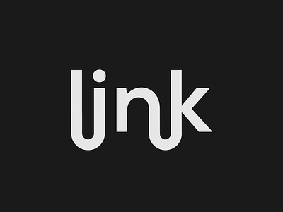 Link Logo Concept brand identity branding design illustrator logo logo design minimalist typography vector