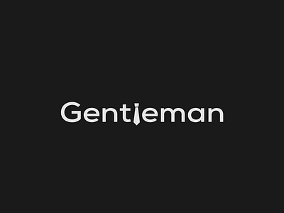 Gentleman Logo Concept brand designer branding design gentleman illustrator logo logo design minimalist typography vector wordmark