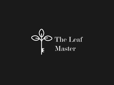 The leaf master logo concept