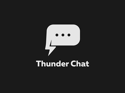 Thunder chat logo concept