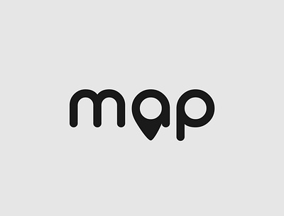 Map Logo Concept brand identity branding design illustrator logo logo design map minimalist typography vector wordmark