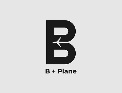 B Plane logo concept b letter brand design branding design illustrator logo logo designer minimalist plane typography vector wordmark