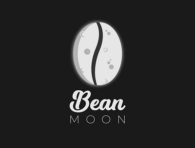 Bean moon logo concept beans brand identity branding coffee design illustration illustrator logo logo design logo designer minimalist moon typography vector