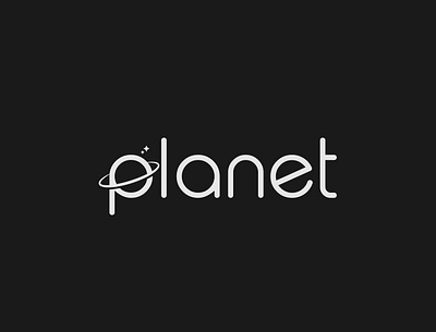 Planet logo concept brand identity branding design illustrator logo logo design minimalist planet space typography vector wordmark