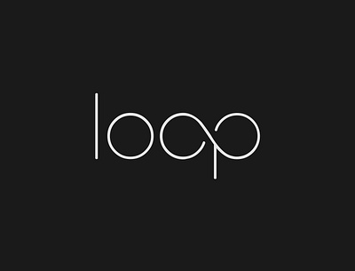 Loop logo animation brand designer brand identity branding design illustrator logo logo design logo designer loop minimalist modern typography vector wordmark