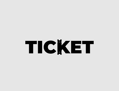 Ticket logo animation brand identity branding design illustrator logo logo designer minimalist ticket typography vector wordmark