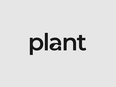 Plant logo concept brand identity branding design illustrator leef logo logo design logo designer minimalist plant typography vector wordmark